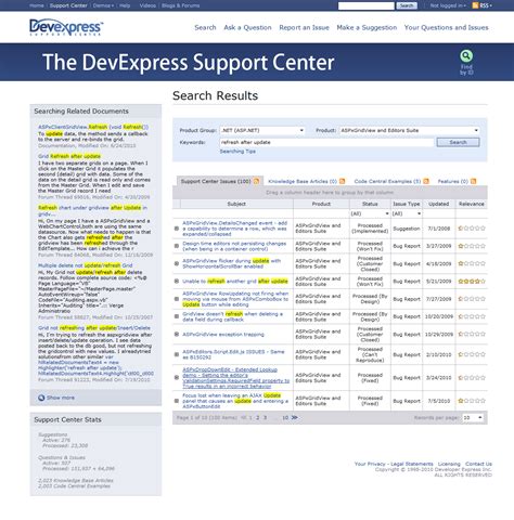 DevExpress Support Center.